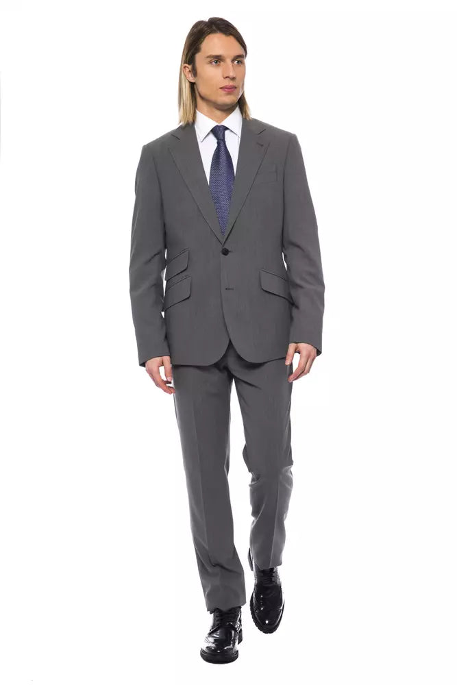 Blazer homme en laine grise de la haute couture italienne Billionaire
