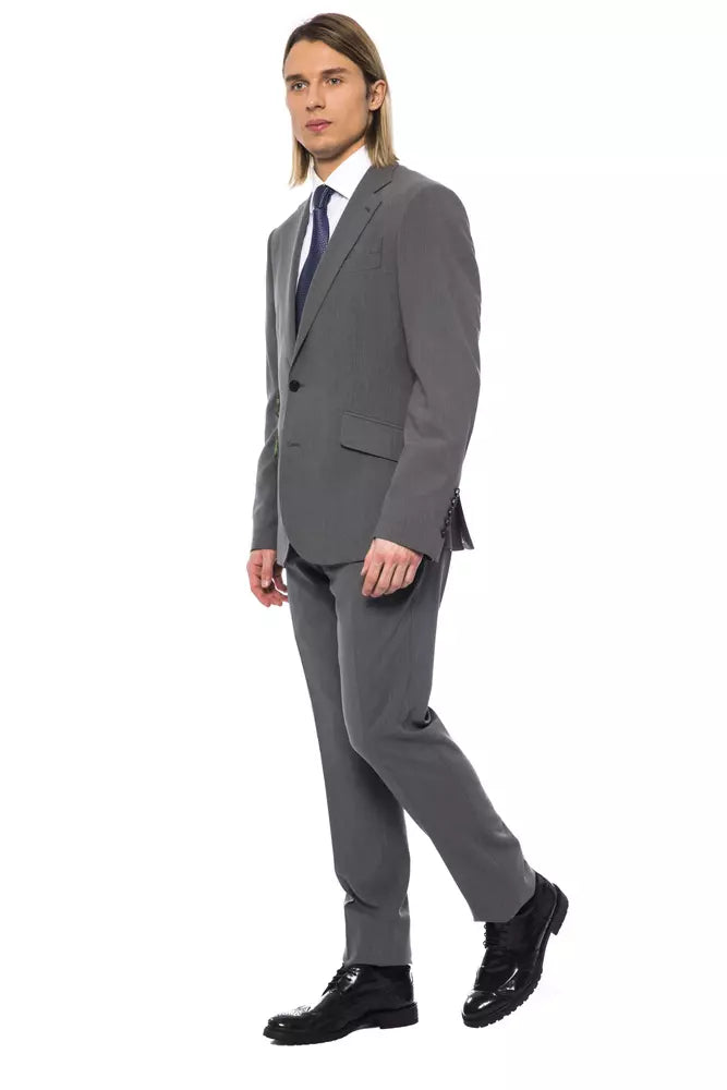 Blazer homme en laine grise de la haute couture italienne Billionaire