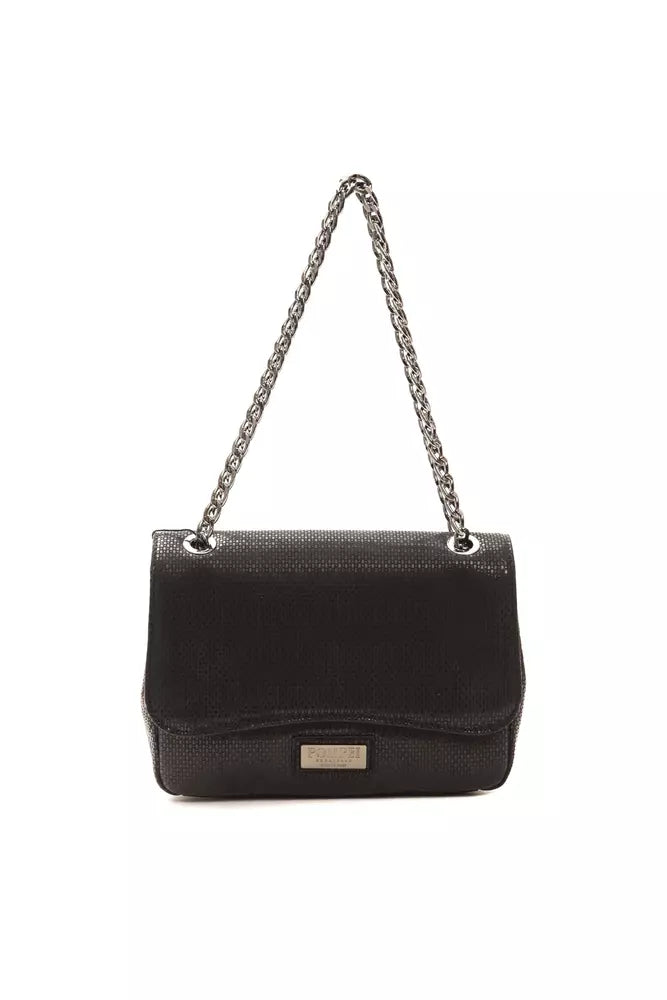 Borsa a tracolla da donna in pelle nera Pompei Donatella