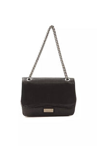 Borsa a tracolla da donna in pelle nera Pompei Donatella