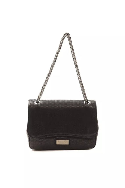Borsa a tracolla da donna in pelle nera Pompei Donatella