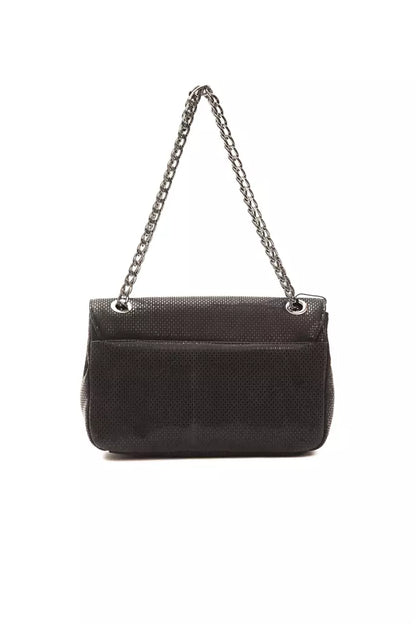 Borsa a tracolla da donna in pelle nera Pompei Donatella