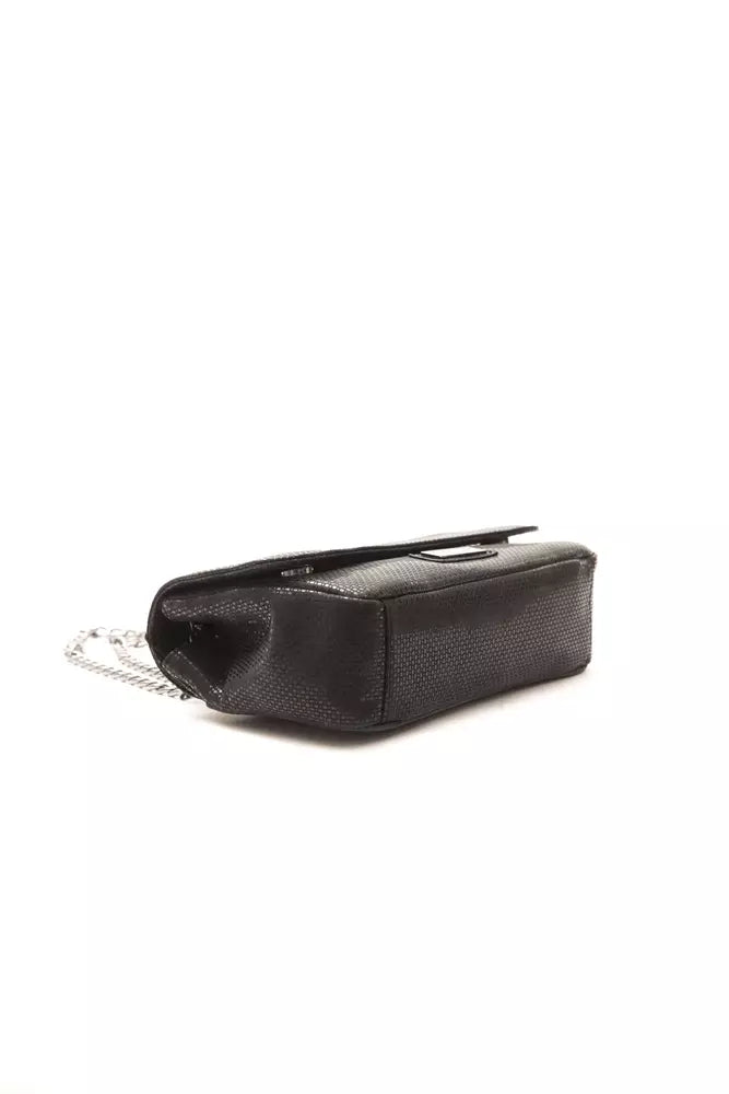 Borsa a tracolla da donna in pelle nera Pompei Donatella