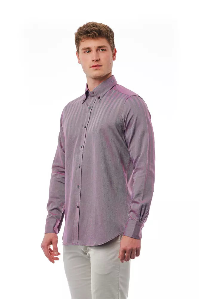 Chemise Homme en Coton Bourgogne Bagutta