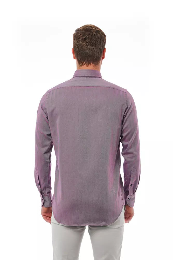 Chemise Homme en Coton Bourgogne Bagutta