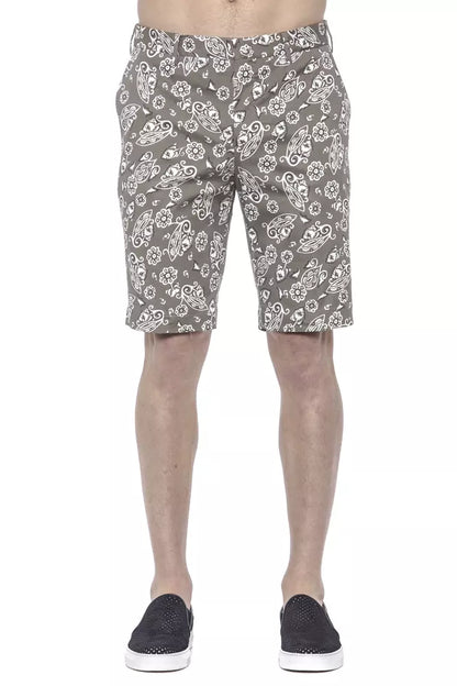 PT Torino Green Cotton Men Bermuda Short