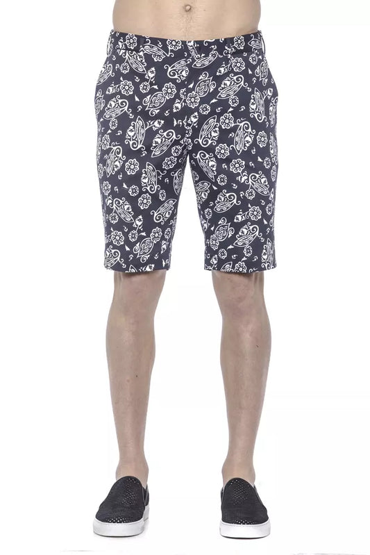 PT Torino Bermuda da uomo in cotone blu