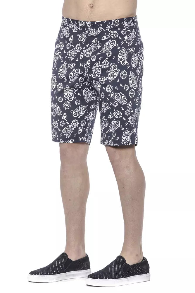 Shorts Bermudas PT Torino en Coton Bleu pour Homme