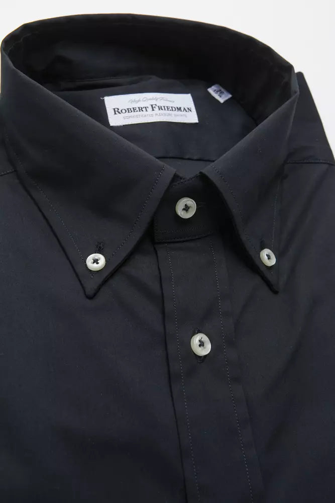Chemise homme Robert Friedman en coton noir