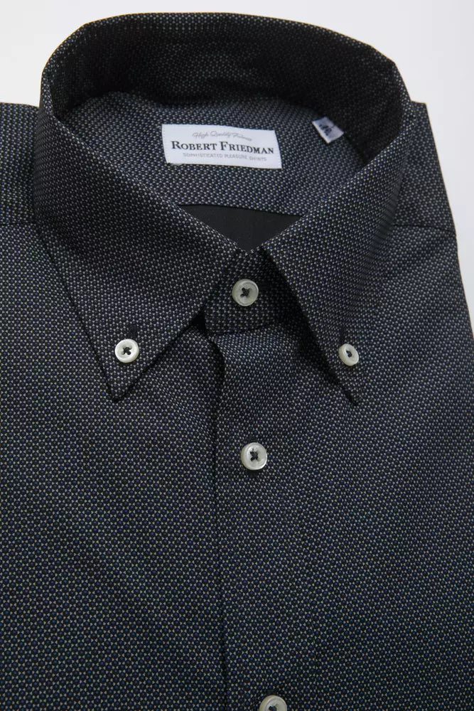 Chemise homme Robert Friedman en coton noir