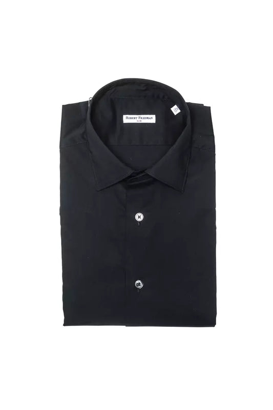 Camicia da uomo Robert Friedman in cotone nero