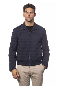 Giacca leggera in lana blu Verri