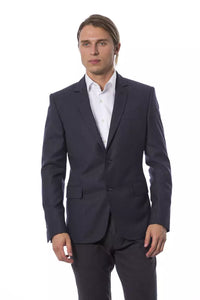 Blazer in lana vergine blu Verri