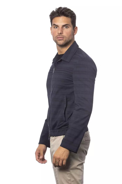 Giacca leggera in lana blu Verri