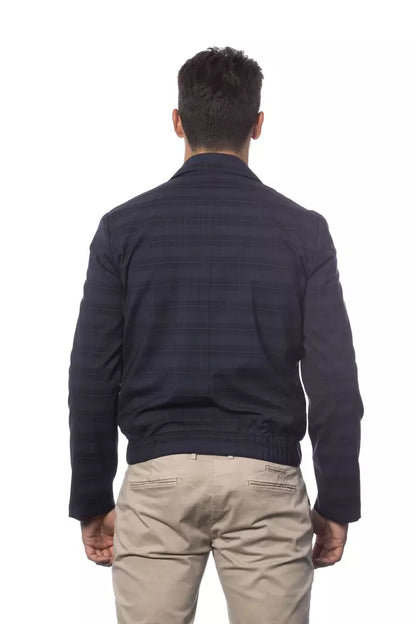 Giacca leggera in lana blu Verri