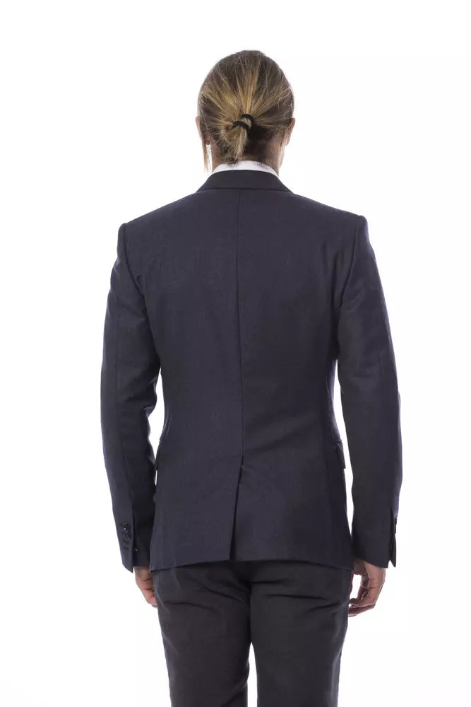 Blazer homme en laine bleu Verri