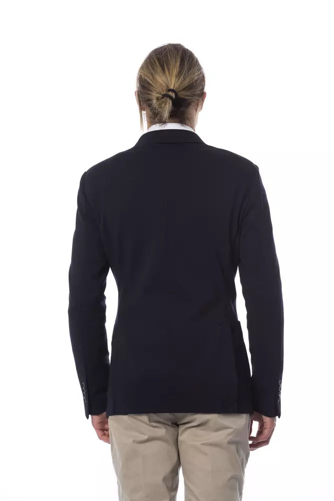 Blazer homme Verri en viscose bleue