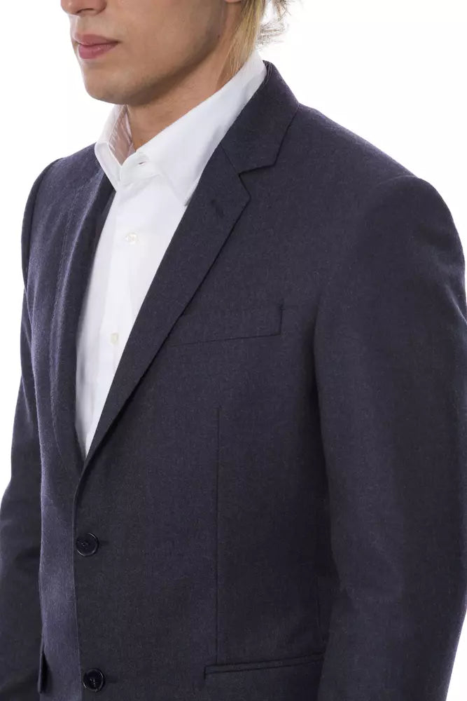 Blazer homme en laine bleu Verri