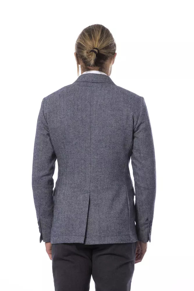 Blazer en polyester bleu Verri