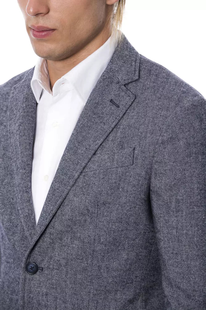 Blazer en polyester bleu Verri