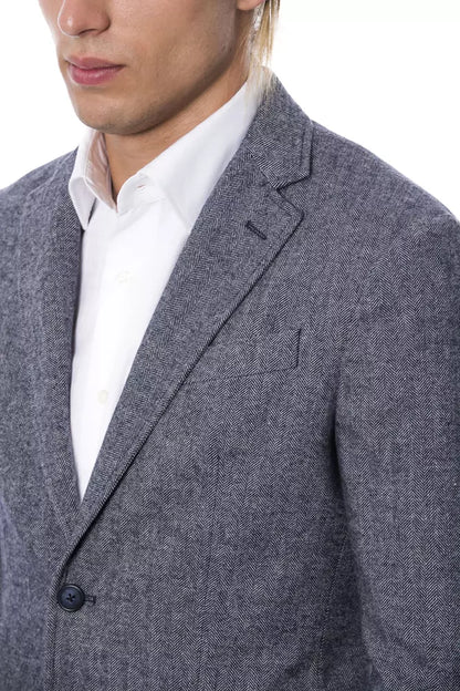 Blazer in poliestere blu Verri