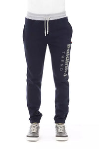 Pantaloni sportivi da uomo Baldinini Trend in cotone blu