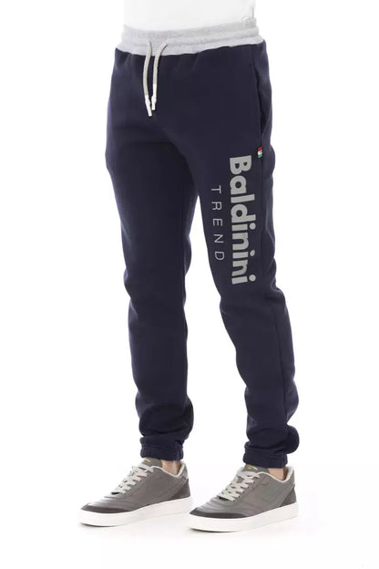 Pantaloni sportivi da uomo Baldinini Trend in cotone blu