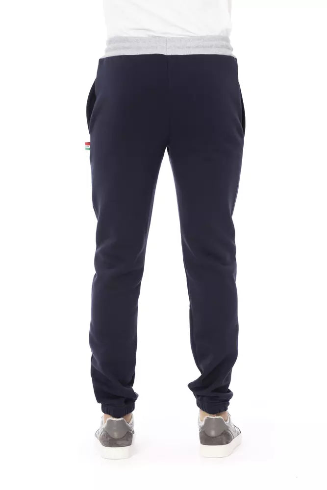 Pantaloni sportivi da uomo Baldinini Trend in cotone blu