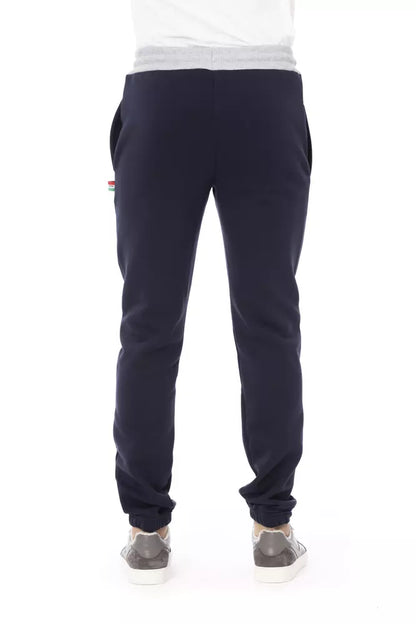 Pantaloni sportivi da uomo Baldinini Trend in cotone blu