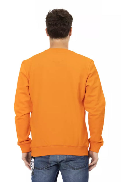 Maglione da uomo in cotone arancione Automobili Lamborghini