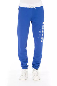 Pantaloni sportivi da uomo Baldinini Trend in cotone blu