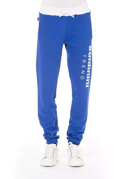 Pantaloni sportivi da uomo Baldinini Trend in cotone blu