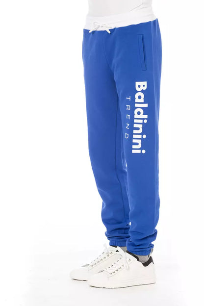 Pantaloni sportivi da uomo Baldinini Trend in cotone blu