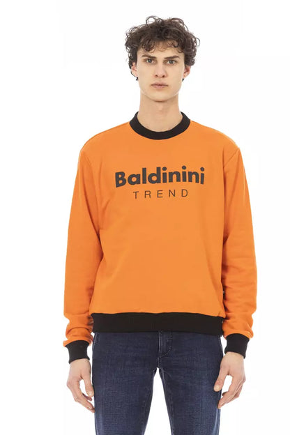Maglione da uomo in cotone arancione Baldinini Trend