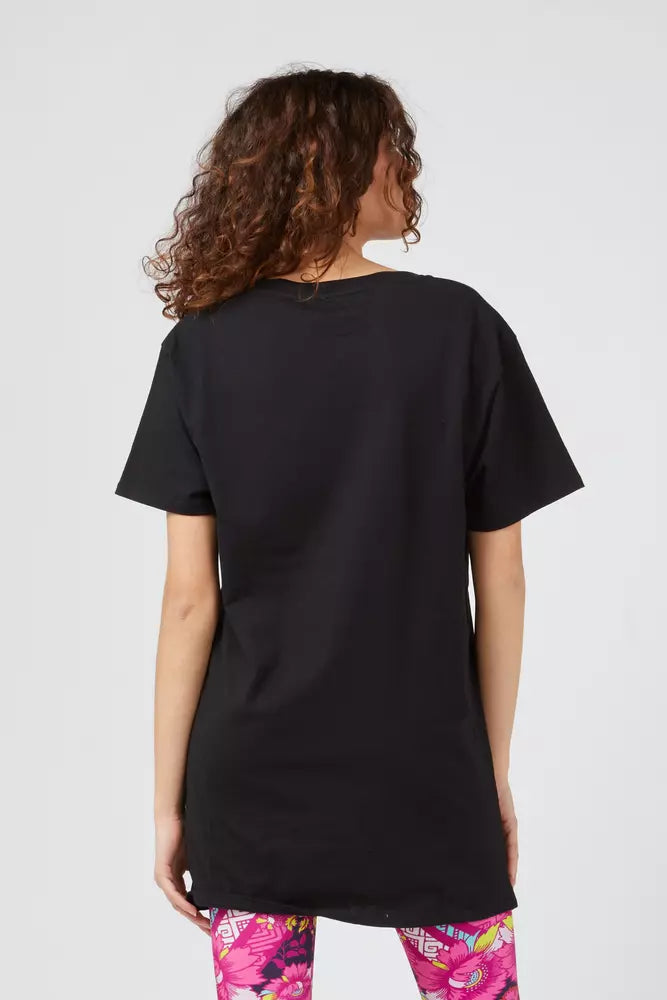 Maglietta da donna in cotone nero Custo Barcelona