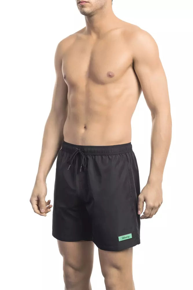Short de bain homme Bikkembergs en polyester noir