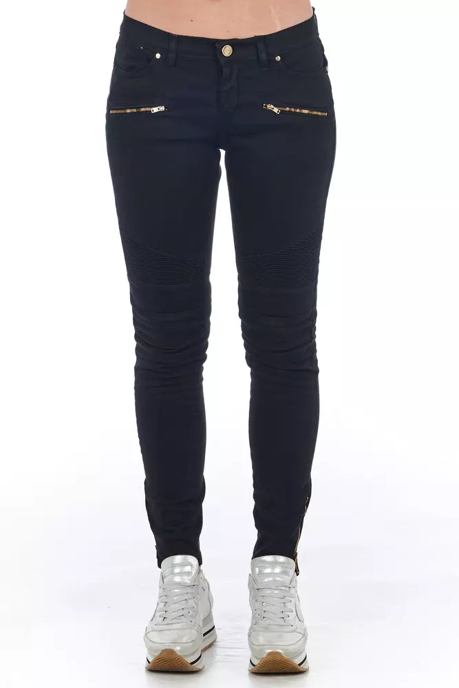 Jean Frankie Morello noir en coton pour femme
