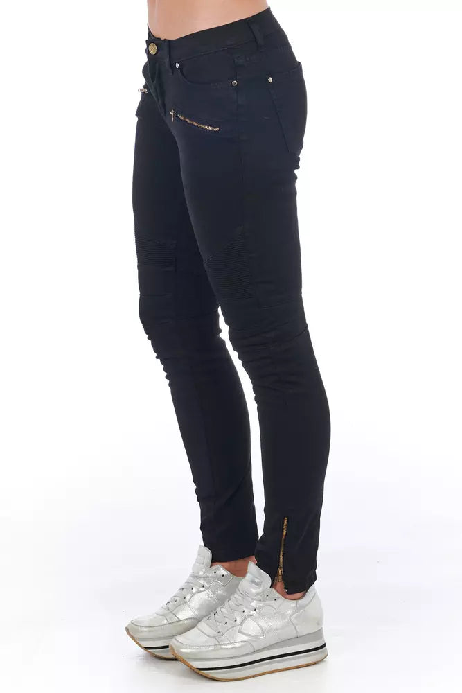 Jean Frankie Morello noir en coton pour femme