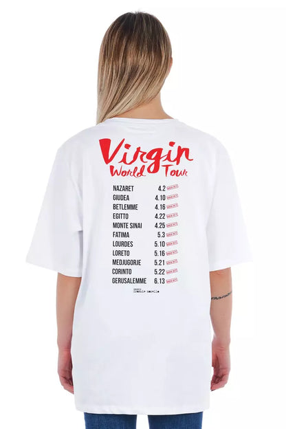 T-shirt Frankie Morello blanc en coton pour femme
