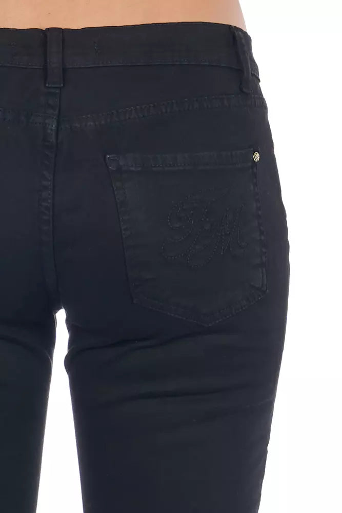 Jean Frankie Morello noir en coton pour femme