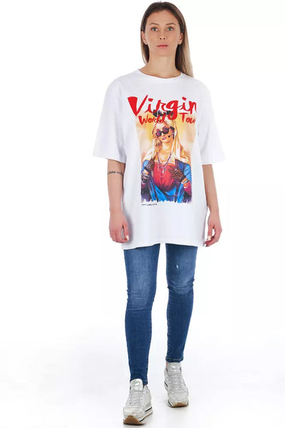 T-shirt Frankie Morello blanc en coton pour femme