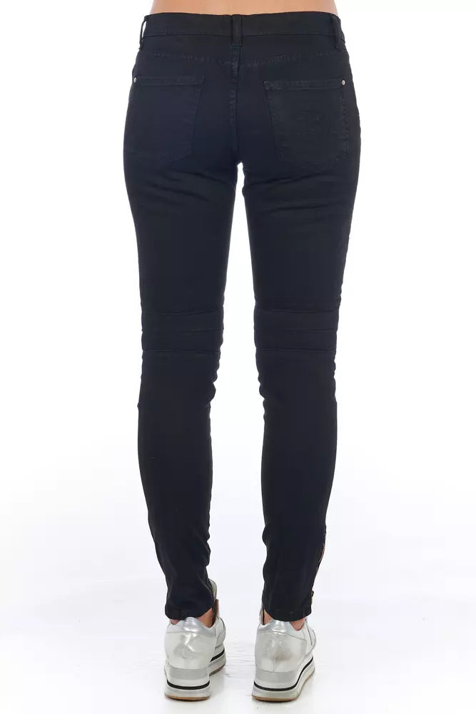 Jean Frankie Morello noir en coton pour femme