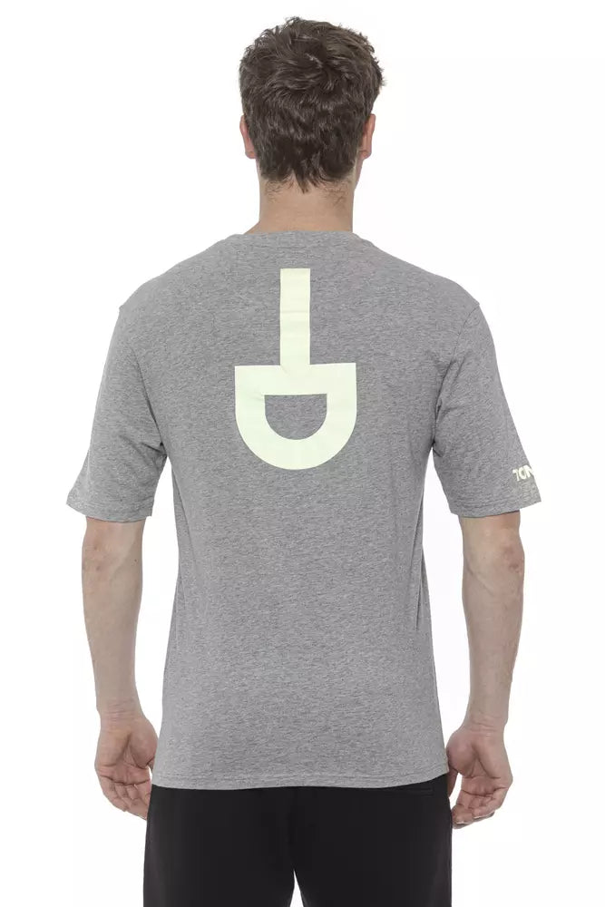 Maglietta da uomo in cotone grigio Tond