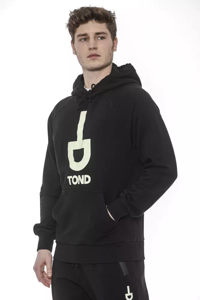 Maglione da uomo in cotone nero Tond