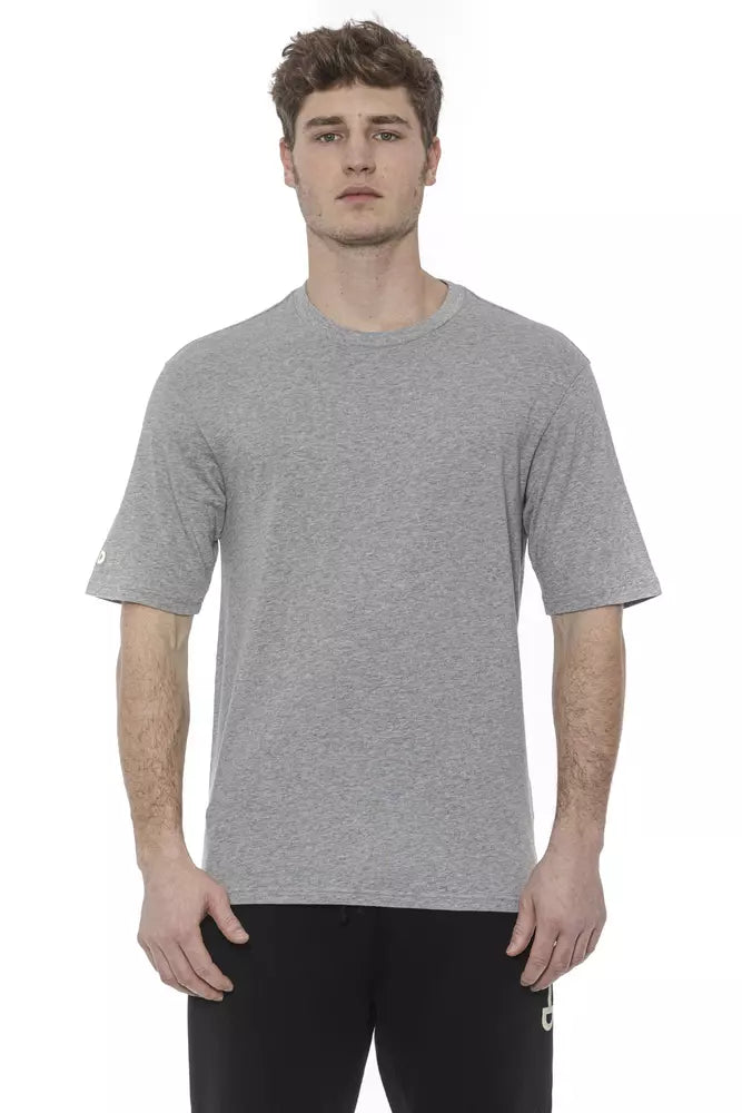 Maglietta da uomo in cotone grigio Tond