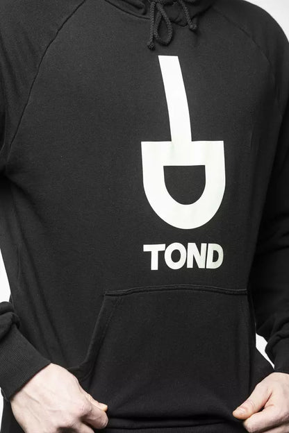 Maglione da uomo in cotone nero Tond