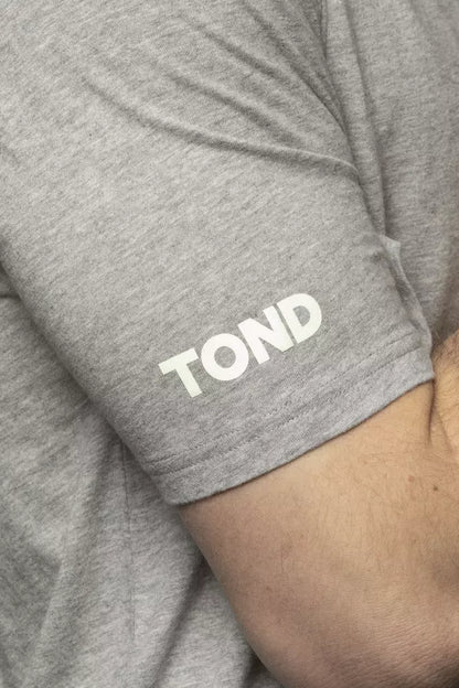 Maglietta da uomo in cotone grigio Tond