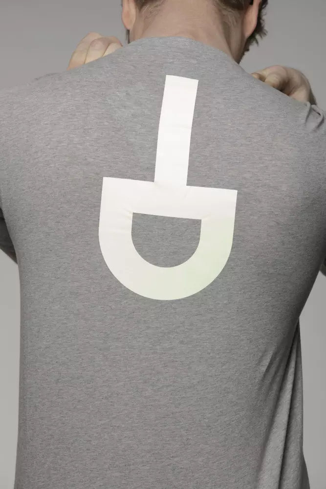 Maglietta da uomo in cotone grigio Tond