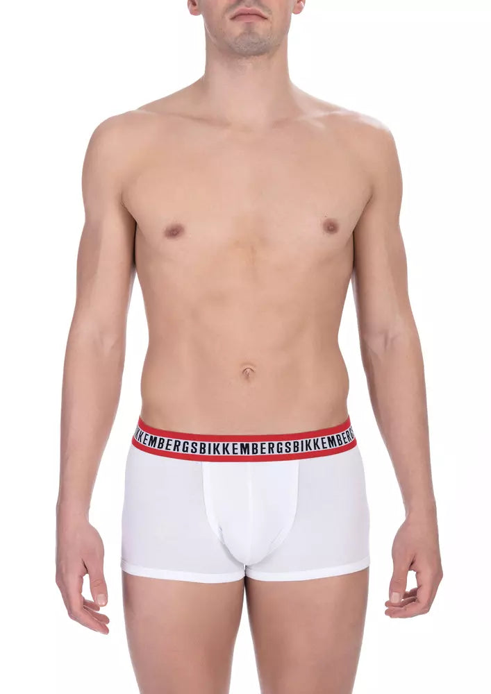 Lot de 2 boxers en coton blanc pour homme Bikkembergs