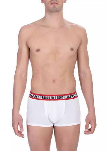 Lot de 2 boxers en coton blanc pour homme Bikkembergs